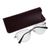 Leather eyeglass case, 'Cocoa Glimpses' - Cocoa Brown 100% Leather Eyeglass Case Crafted in Armenia