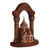 Wood sculpture, 'Saint Hripsime with Arch' - Carved Armenian Arch and Saint Hripsime Beech Wood Sculpture