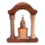 Wood sculpture, 'Khor Virap Monastery with Arch' - Armenian Arch and Khor Virap Monastery Beech Wood Sculpture