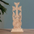 Wood sculpture, 'Perennial Faith' - Fair Trade Folk Art Walnut Wood Cross Sculpture from Armenia