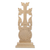 Wood sculpture, 'Perennial Faith' - Fair Trade Folk Art Walnut Wood Cross Sculpture from Armenia