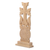 Wood sculpture, 'Perennial Faith' - Fair Trade Folk Art Walnut Wood Cross Sculpture from Armenia