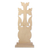 Wood sculpture, 'Perennial Faith' - Fair Trade Folk Art Walnut Wood Cross Sculpture from Armenia