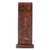 Wood wall accent, 'Khachkar Memory' - Hand-Carved Lacquered Khachkar Stele Walnut Wood Wall Accent