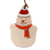 Ceramic ornaments, 'Snowy Greetings' (set of 3) - Set of 3 Christmas-Themed Painted Ceramic Snowman Ornaments