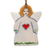 Ceramic ornaments, 'Angelic Hearts' (set of 3) - Fair Trade Hand-Painted 3-Piece Ceramic Angel Ornament Set