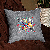 Embroidered cushion cover, Misty Custom