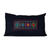 Embroidered cushion cover, 'Navy Passage' - Cross-Themed Embroidered Navy Cushion Cover Made in Armenia