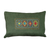 Embroidered cushion cover, 'Green Passage' - Folk Art Dark Green Cushion Cover with Embroidered Details