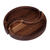 Wood snack plates, 'Yin & Yang Flavor' (set of 2) - Yin-and-Yang-Themed 2-Piece Walnut Wood Snack Plate Set