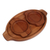 Wood serving plate and bowl set, 'Sylvan Banquet' (3 pieces) - Hand-Carved 3-Piece Beech Wood Serving Plate and Bowl Set