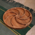 Wood appetizer plate, 'Tasty Whirl' - Armenian-Made Hand-Carved Round Beech Wood Appetizer Plate