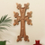 Wood cross, 'Sacred Sense' (large) - Armenian-Made Hand-Carved Large-Sized Beech Wood Cross