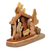 Wood sculpture, 'Miracle in Bethlehem' - Armenian Handmade Religious Polished Wood Nativity Sculpture