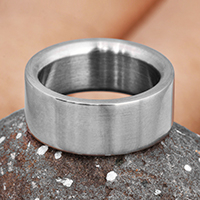 Titanium band ring, 'New Titan' - Armenian-Made Modern Titanium Band Ring in a Matte Finish