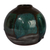 Ceramic vase, 'Ocean Whisper' - Abstract Brown and Turquoise Ceramic Vase Crafted in Armenia