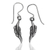 Sterling silver dangle earrings, 'Feathered Elegance' - Traditional Feather-Shaped Sterling Silver Dangle Earrings