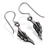 Sterling silver dangle earrings, 'Feathered Elegance' - Traditional Feather-Shaped Sterling Silver Dangle Earrings