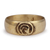 Brass band ring, 'Labyrinth of Leaders' - Traditional Folk Art Brass Band Ring with Spiral Detail