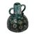 Ceramic vase, 'Dandelion Dreams' - Dandelion-Themed Hand-Painted Teal Ceramic Vase from Armenia