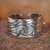 Sterling silver wrap ring, 'Bird Chant' - Bird-Themed Polished and Oxidized Sterling Silver Wrap Ring