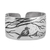 Sterling silver wrap ring, 'Bird Chant' - Bird-Themed Polished and Oxidized Sterling Silver Wrap Ring