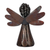 Recycled metal sculpture, 'Guardian of Grace' - Eco-Friendly Inspirational Recycled Metal Angel Sculpture