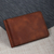 Leather wallet, 'Urban Brown' - Brown 100% Leather Bifold Card Holder-Wallet from Armenia