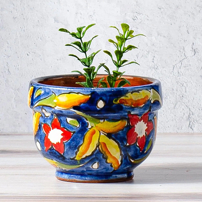 Keramik-Pflanzgefäß, Lavish Garden