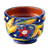 Keramik-Pflanzgefäß „Lavish Garden“ – Mehrfarbiger Keramik-Gartenpflanzer mit Blumenmuster aus Marokko