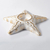 Ceramic candleholder, 'Starfish Serenade' (pair) - Gold Whitewash Starfish Pair of Tealight Candle Holders