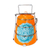Stainless steel lunch box, 'Tiered Tiffin in Orange' - Orange and Teal Stainless Steel Lunch Box Tiffin from India