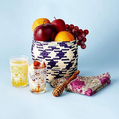 Palm leaf basket, 'Beyond Storage' - Handwoven Basket for Decorative Storage from Mexico