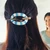 Bone and mango wood hair pin, 'Coastal Chic' - Turquoise Bone and Wood Hair Pin Accessory from India