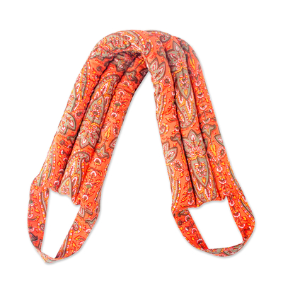Colorful Cotton and Flaxseed Neck Warmer from India - Warming Relief ...