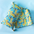 Cotton pillow cover, 'Leafy Tropics' - colourful Cotton Pillow Cover with Banana Leaf Motif