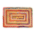 Jute blend doormat, 'Chindi Welcome' - colourful Cotton and Jute Doormat from India