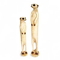 Wood sculpture, 'Meerkat Mischief' - Hand-Carved Wood Meerkat Sculpture from Zimbabwe