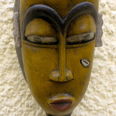 Ivoirian wood mask, 'Guro Wise Man' - Ivoirian wood mask
