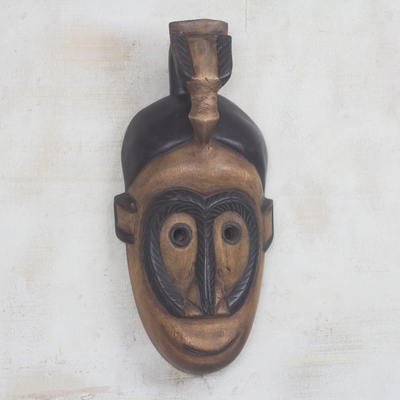 Máscara de madera - Máscara de pared de madera hecha a mano