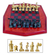 Leather and brass chess set, 'Tribal Warfare' - Leather and Brass Chess Set (image 2) thumbail