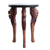 Wood accent table, 'Lion Power' - Handcrafted Sese Wood Accent Table