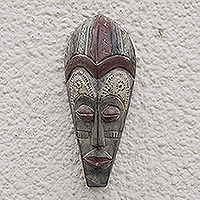 Akan wood mask, 'Intercessor for Peace' - Akan Wood Mask