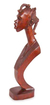 Wood statuette, 'Beautiful Lady' - Cultural Wood Sculpture thumbail