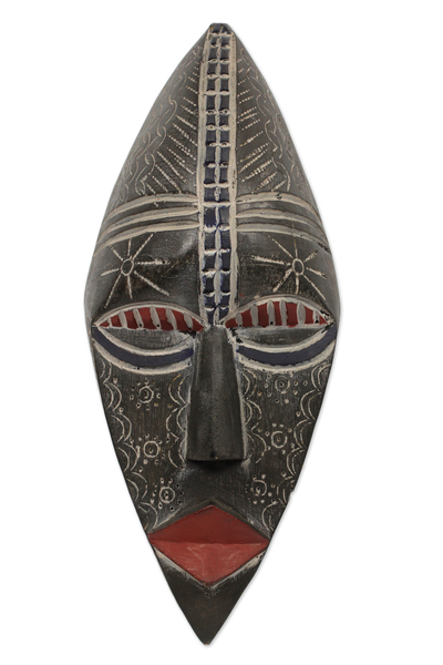 Hausa wood Africa mask - Handsome Boy | NOVICA