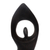 Ebony sculpture, 'We Are One Shadow' - Hand Crafted Abstract Wood Sculpture (image 2d) thumbail