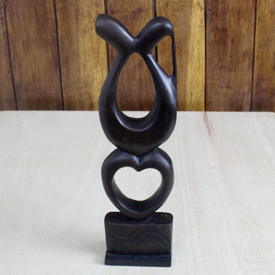 Escultura de ébano - Escultura de madera tallada a mano