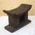 Wood throne stool, 'Young Woman' - Wood Throne Stool (image 2) thumbail
