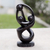 Ebony sculpture, 'Mother of Twins' - Handcrafted Abstract Wood Sculpture (image 2) thumbail