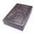 Wood and leather jewelry box, 'African Fan' - Leather Jewelry Box (image 2e) thumbail